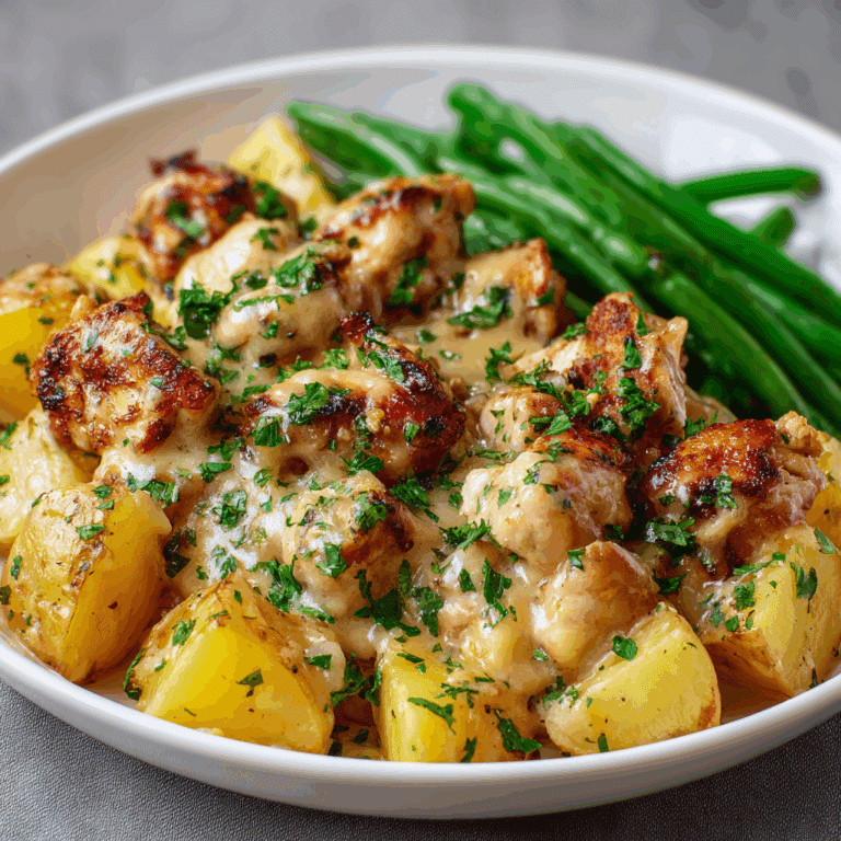 Garlic Parmesan Chicken and Potatoes Recipe