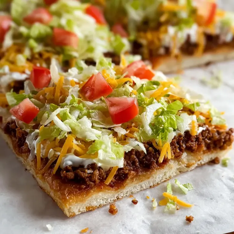 Easy Crescent Roll Taco Pizza - Alrightwithme Recipe