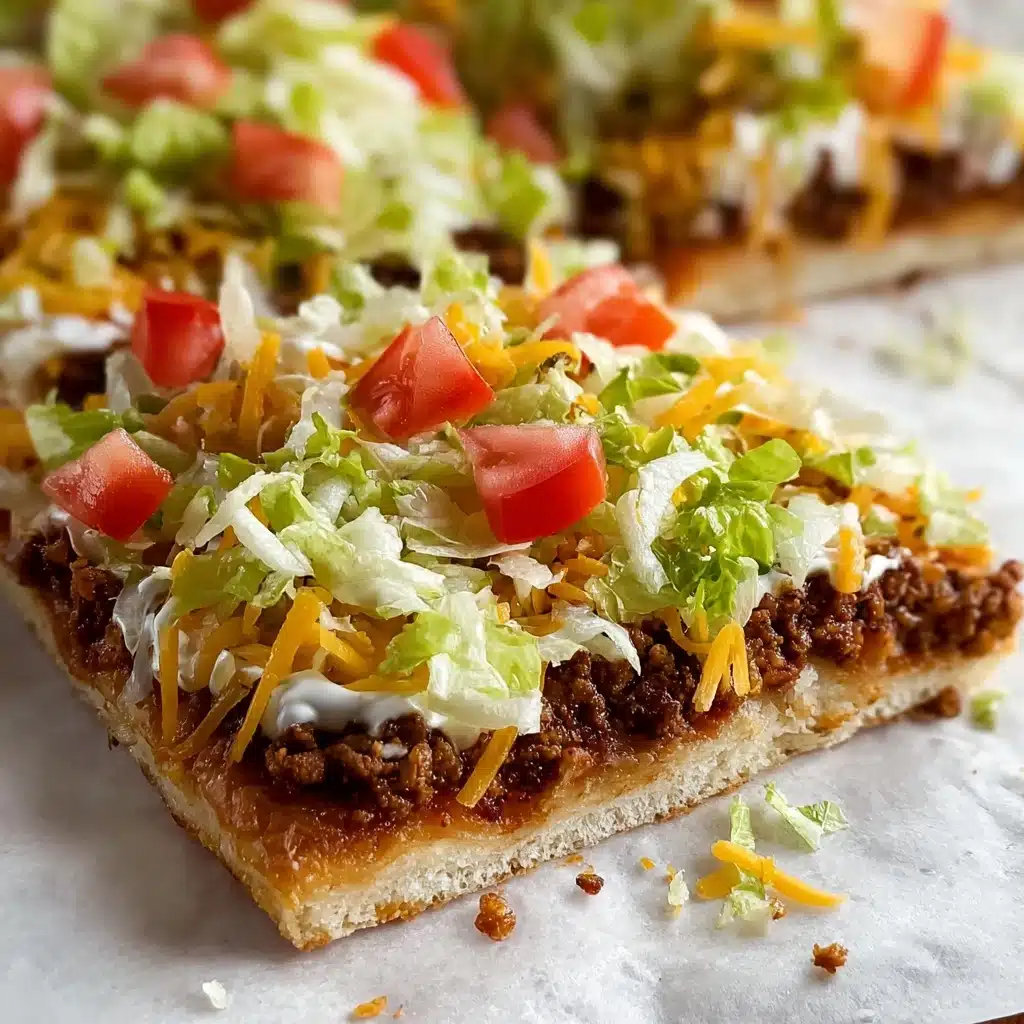 Easy Crescent Roll Taco Pizza - Alrightwithme Recipe