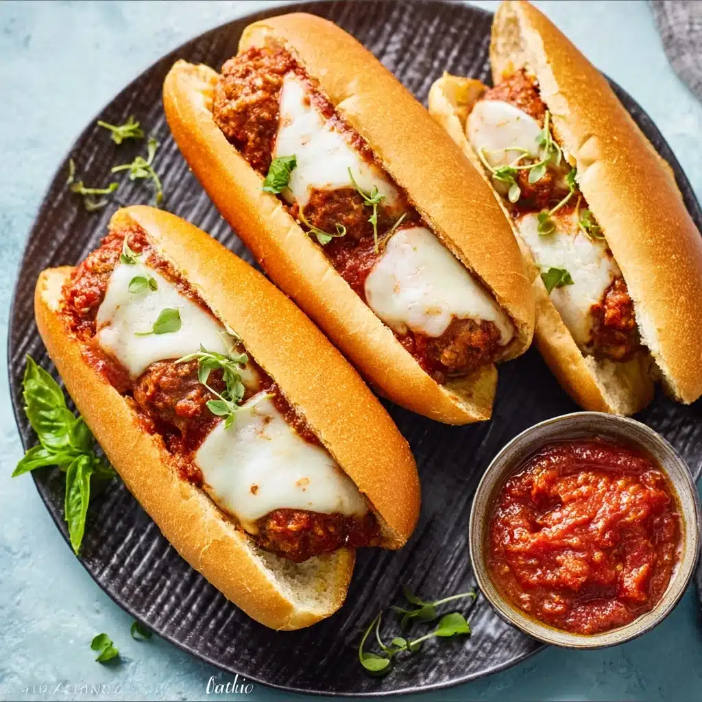 Easy Cheesy Meatball Subs Recipe - Recipe Image