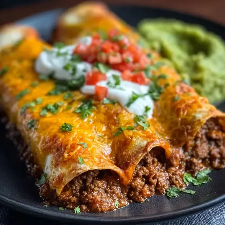 EASY GROUND BEEF ENCHILADAS Recipe