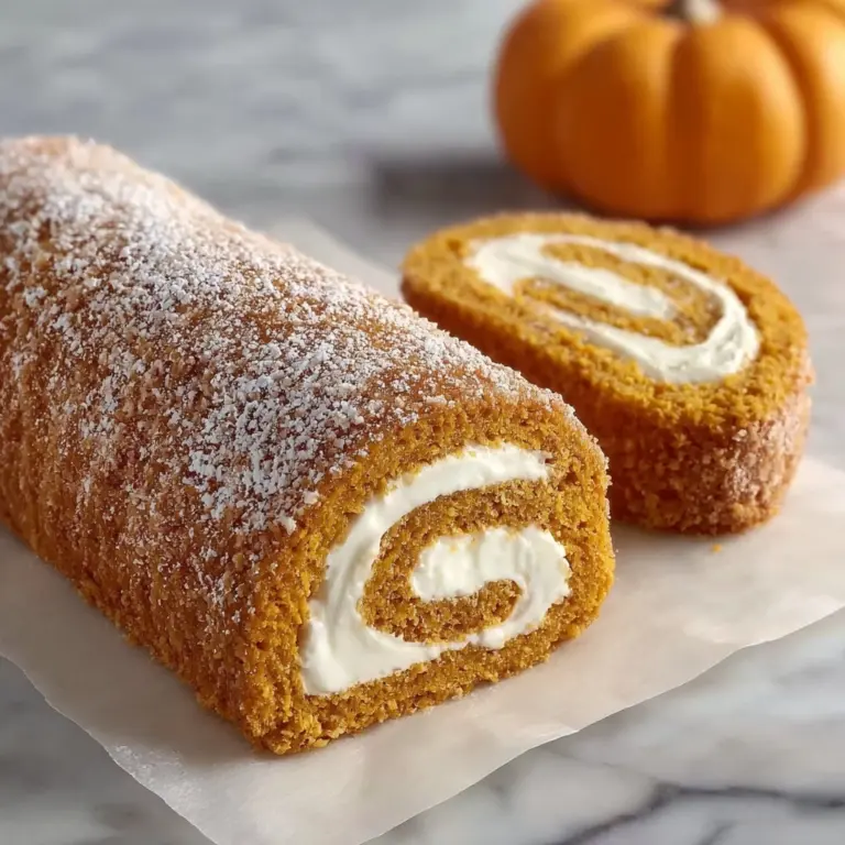Fall Pumpkin Spice Roll Cake - theamazingfood Recipe
