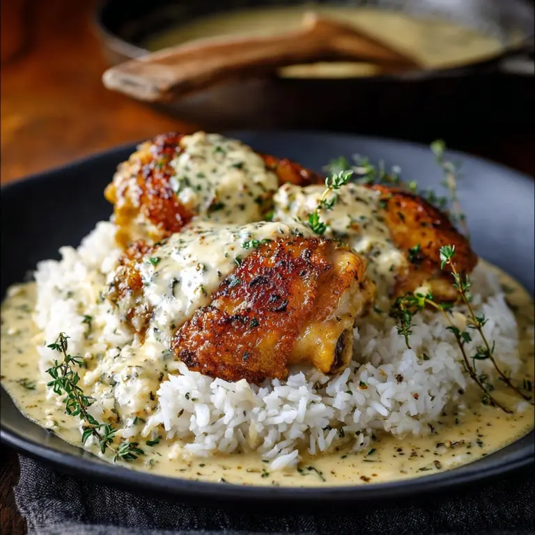 Creamy Smothered Chicken And Rice Recipe
