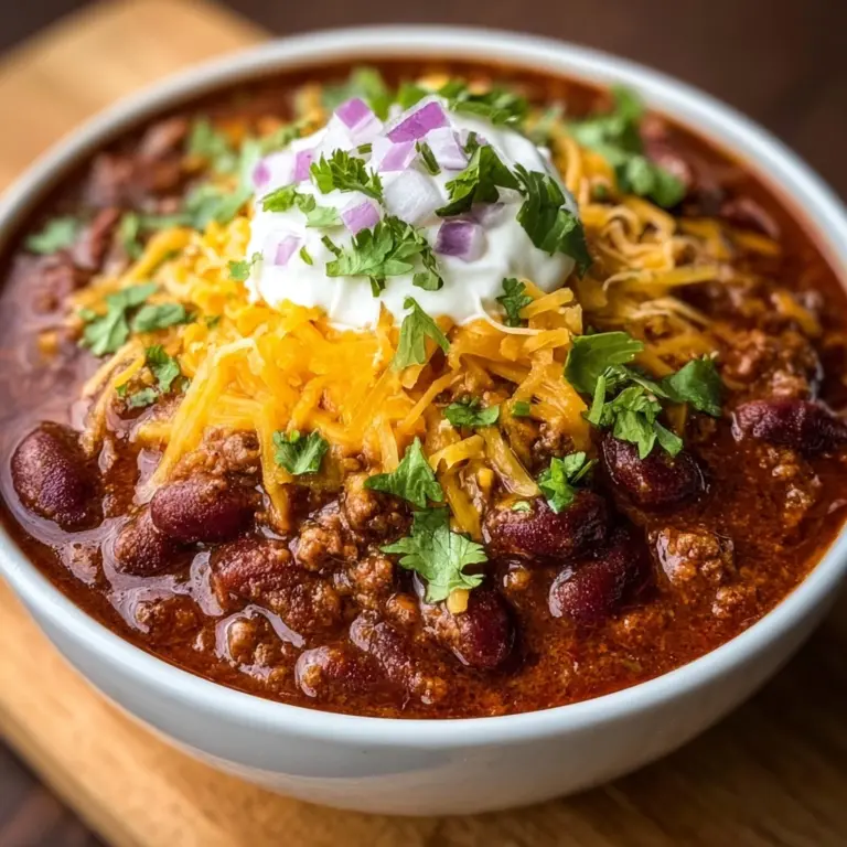 Slow Cooker Chili Recipe