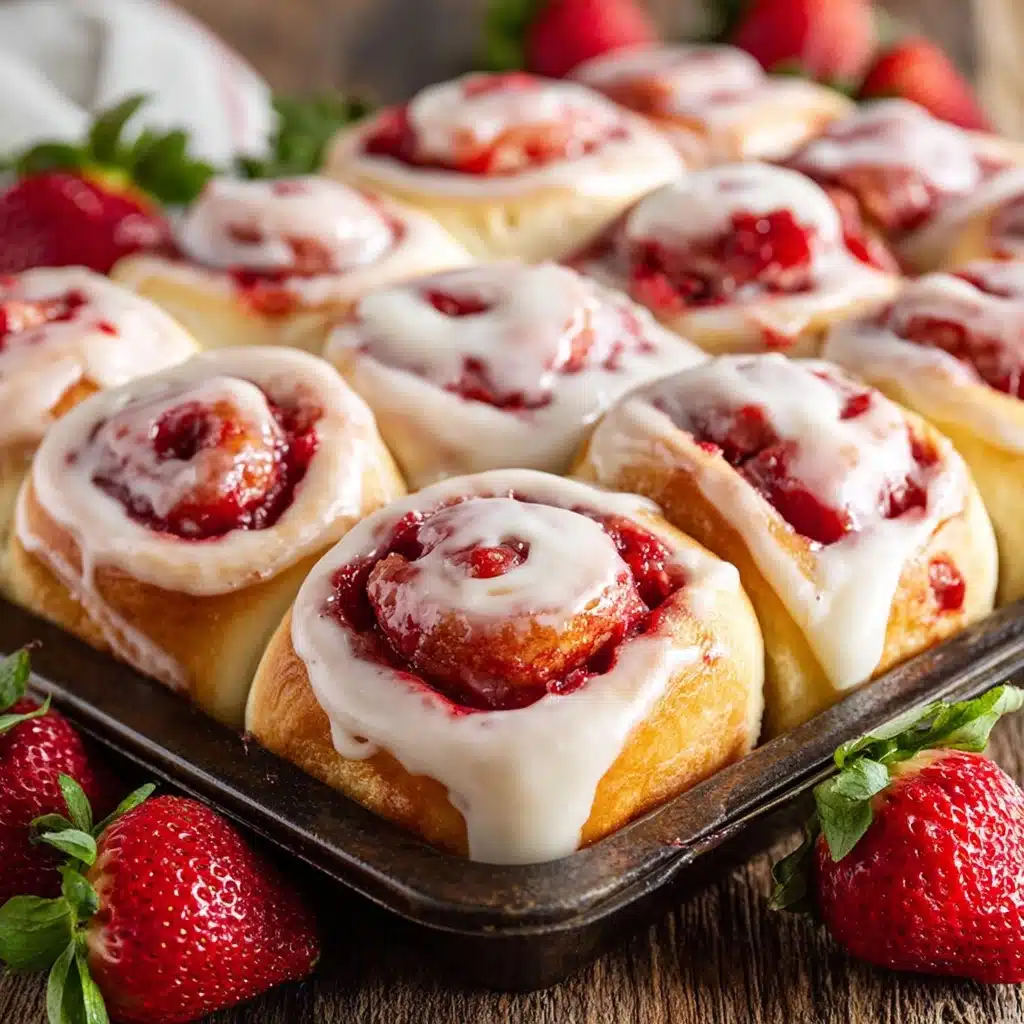 Strawberry Cheesecake Cinnabon Rolls Recipe
