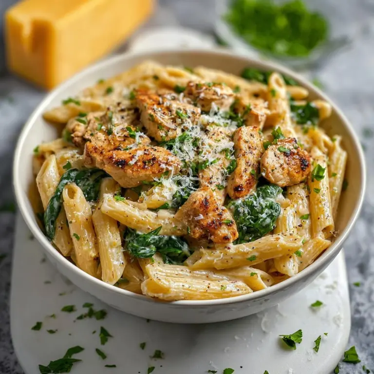 Healthy Garlic Parmesan Chicken Pasta Recipe