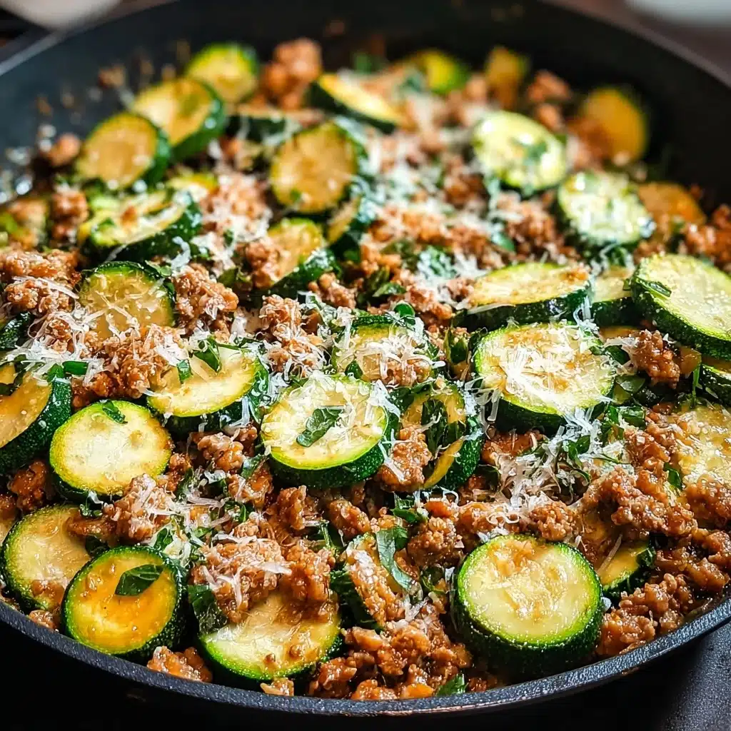 Ground Turkey and Zucchini Skillet Recipe - Recipe Image