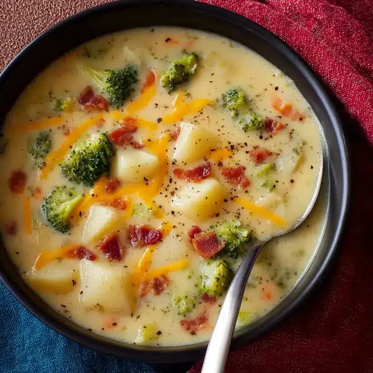 Cheddar Broccoli Potato Soup Recipe