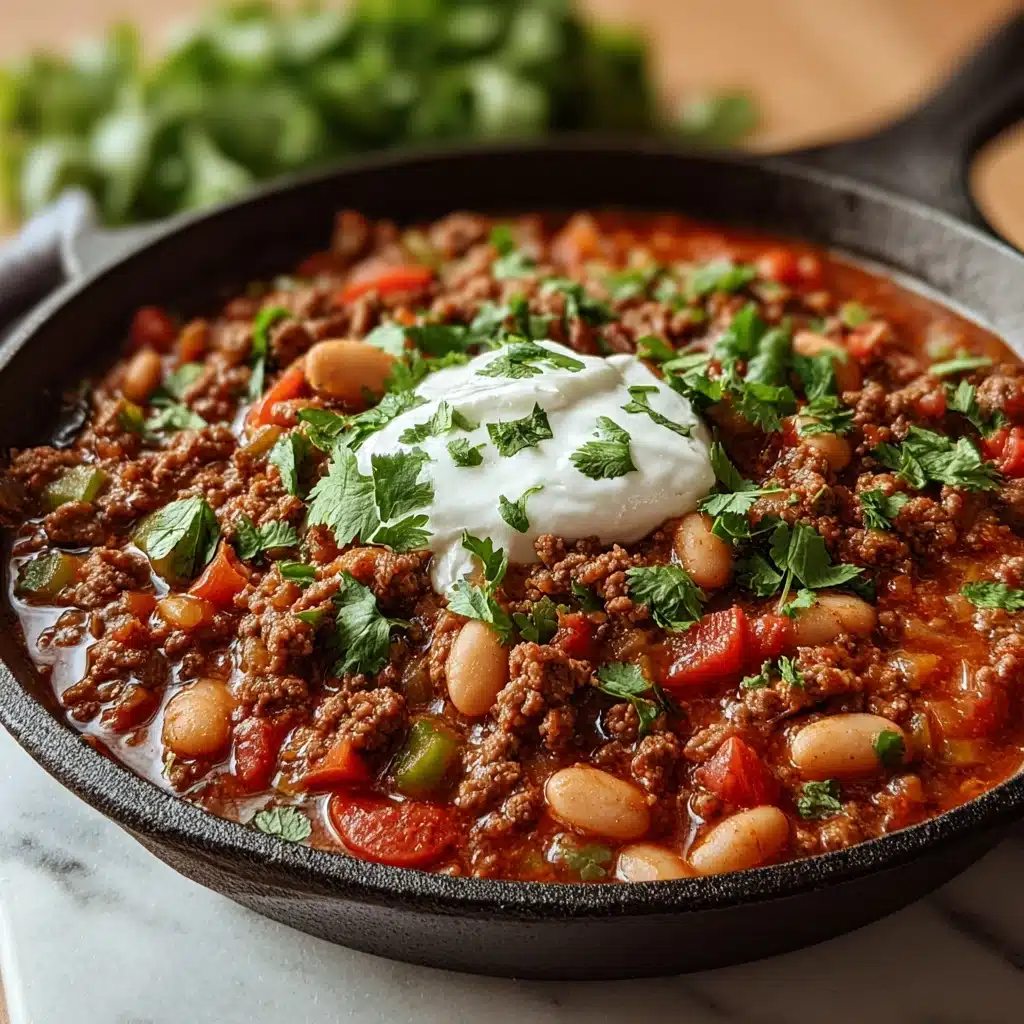 Best Ground Beef Stovetop Chili Recipe - Recipe Image