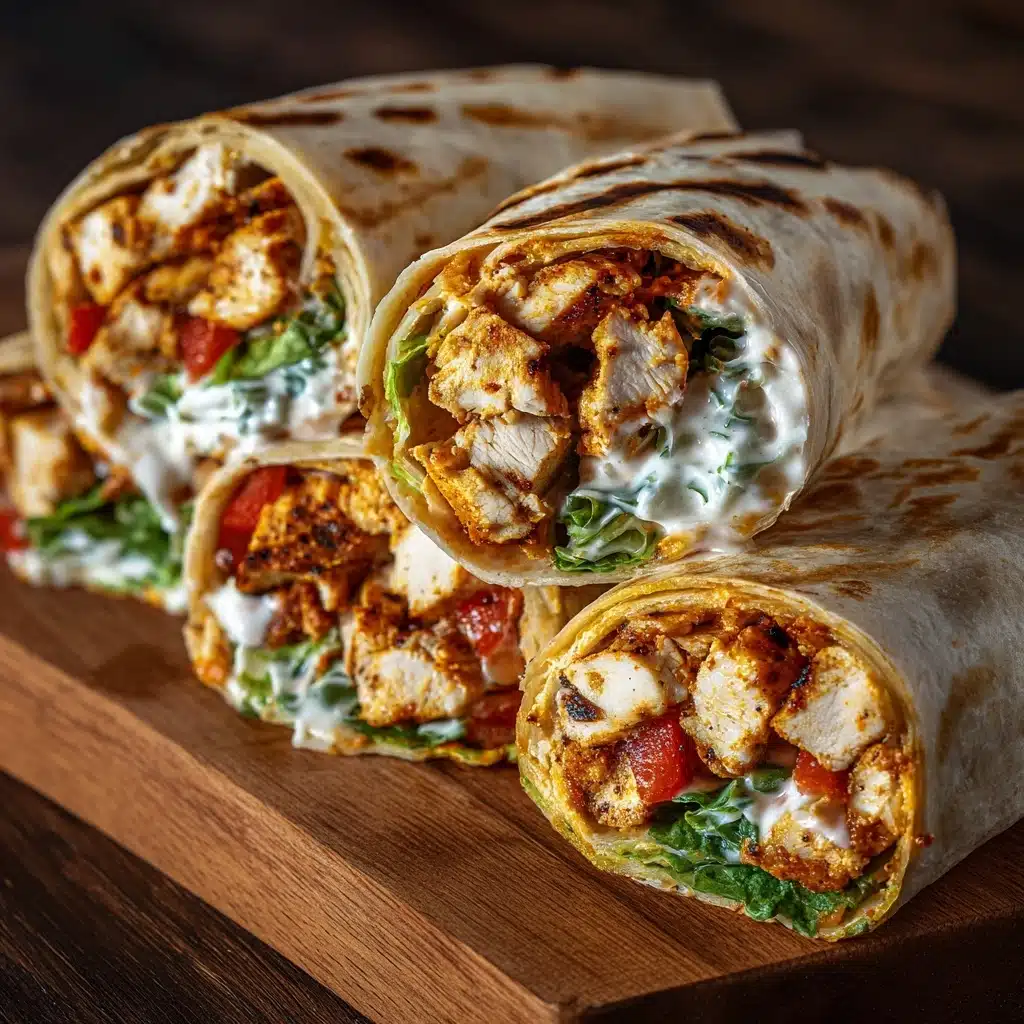 Chicken & Mozzarella Wraps Recipe - Recipe Image
