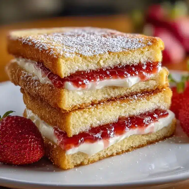 Fried Strawberry Cheesecake Sandwiches Recipe