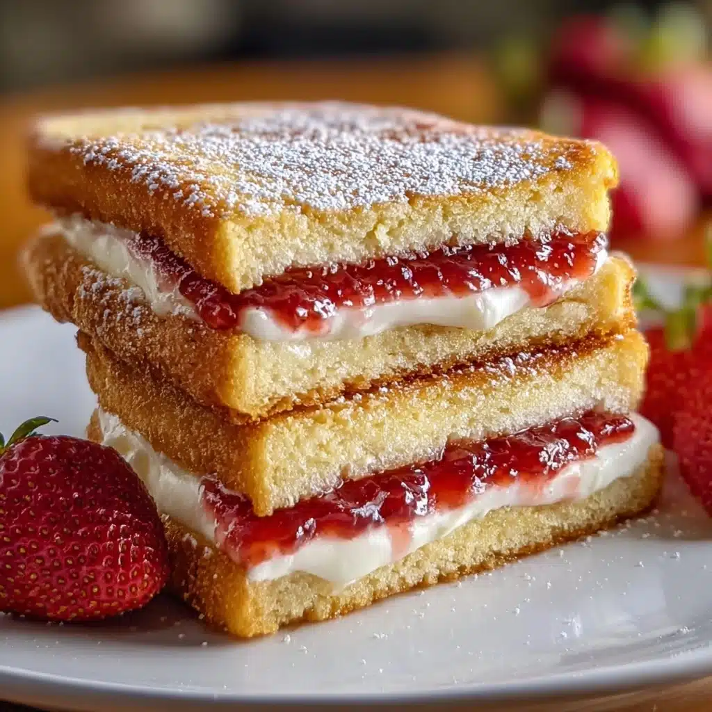Fried Strawberry Cheesecake Sandwiches Recipe