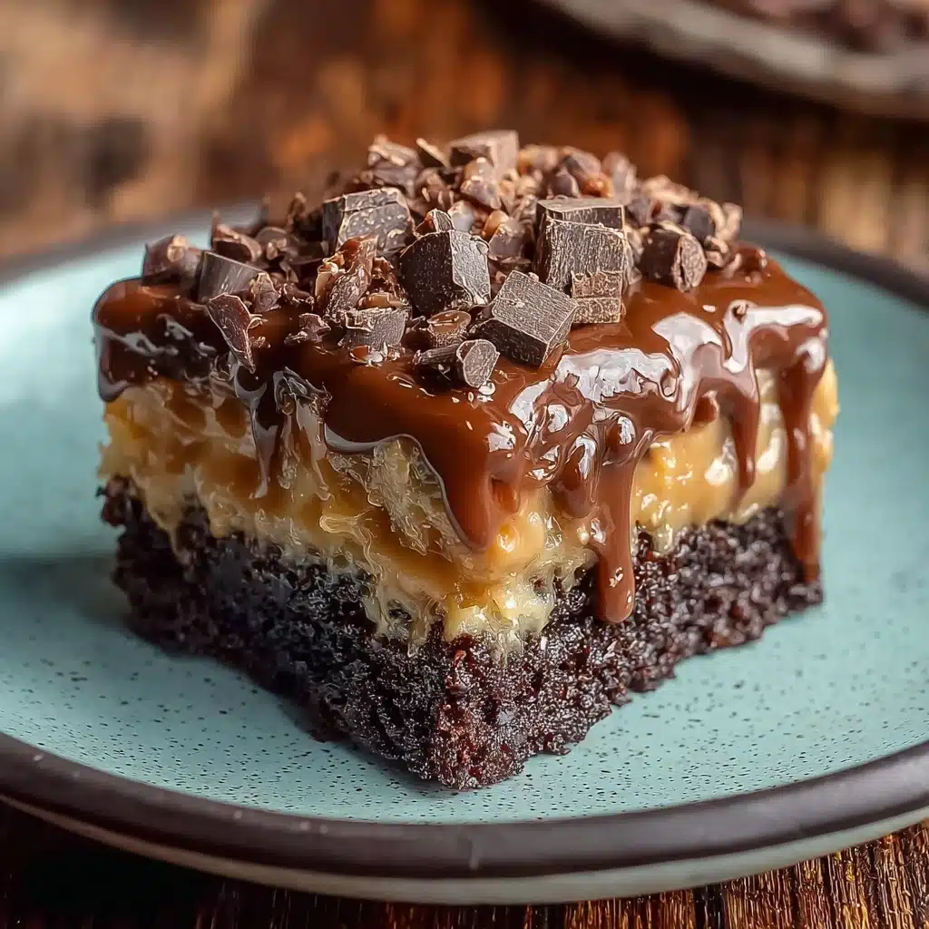 German Chocolate Poke Cake Recipe - Recipe Image