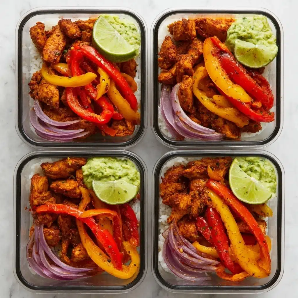 Chicken Fajita Meal Prep Bowls Recipe - Recipe Image
