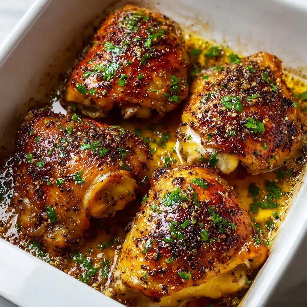 Crispy Oven-Baked Chicken Thighs Recipe - Recipe Image