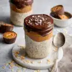 The Best Chocolate Peanut Butter Overnight Oats Recipe