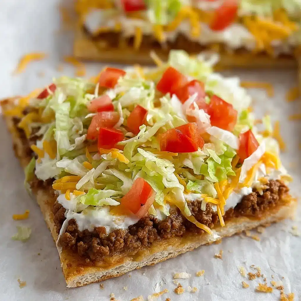 Easy Crescent Roll Taco Pizza - Alrightwithme Recipe - Recipe Image
