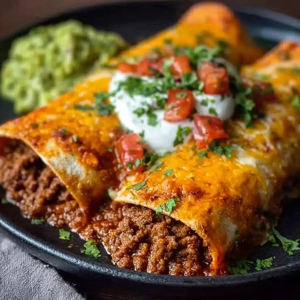 EASY GROUND BEEF ENCHILADAS Recipe - Recipe Image