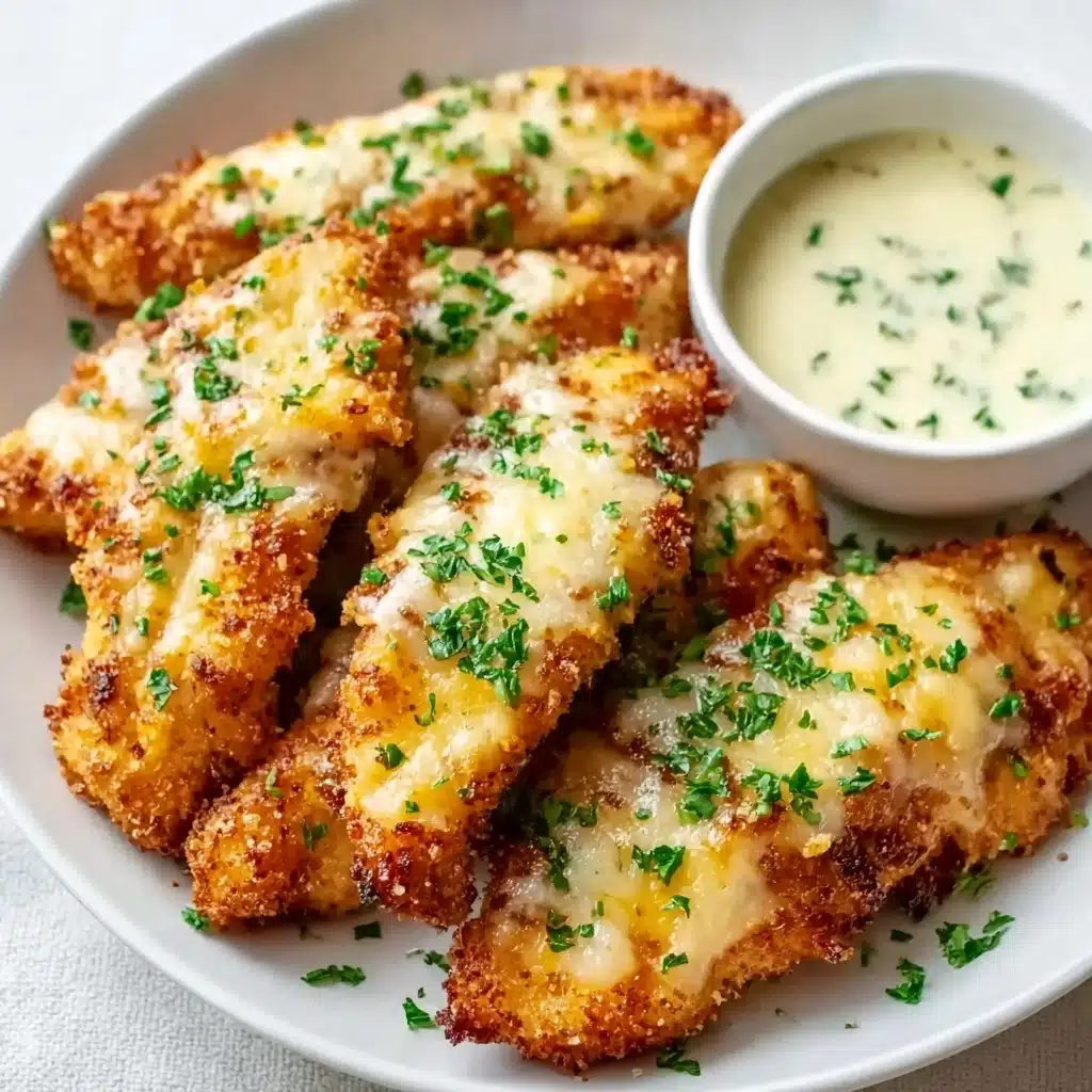 Garlic Parmesan Chicken Tenders Recipe - Recipe Image
