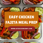 Chicken Fajita Meal Prep Bowls Recipe