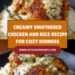 Creamy Smothered Chicken And Rice Recipe