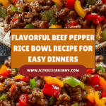 Beef Pepper Rice Bowl Recipe