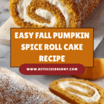 Fall Pumpkin Spice Roll Cake - theamazingfood Recipe