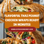 Thai Peanut Chicken Wraps Recipe