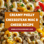 High-Protein Creamy Philly Cheesesteak Mac & Cheese Recipe