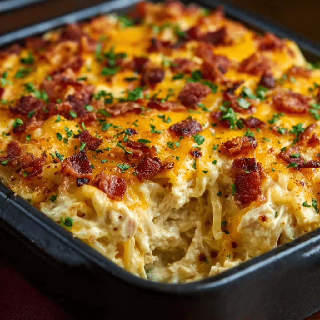 Creamy Southern Spaghetti Bake - Recipe Image