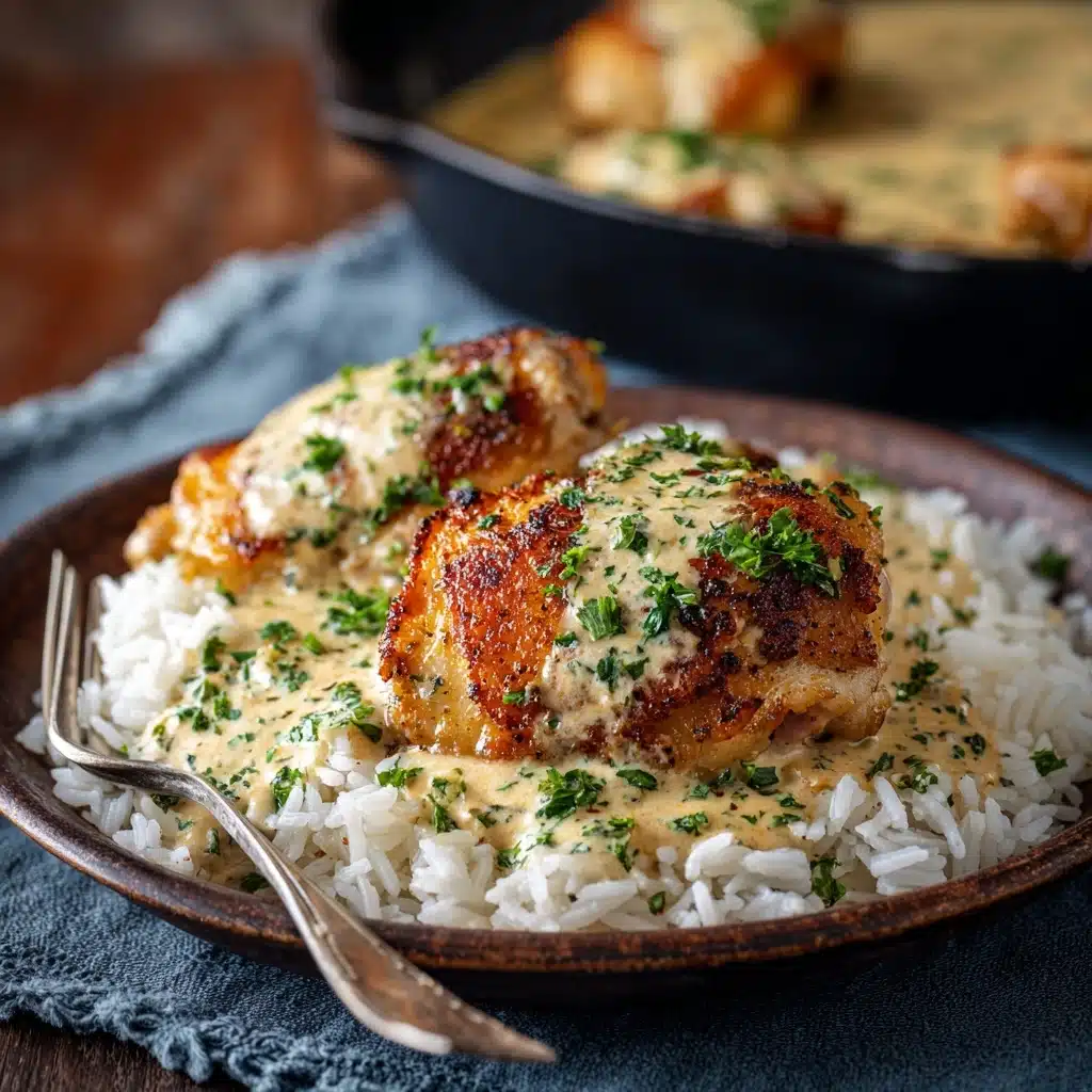 Creamy Smothered Chicken And Rice Recipe