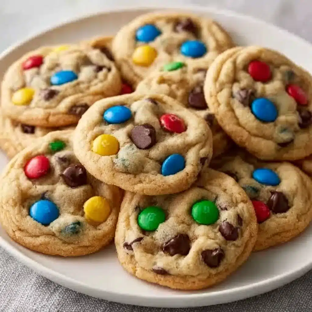 Peanut Butter M&M Chocolate Chip Cookies Recipe