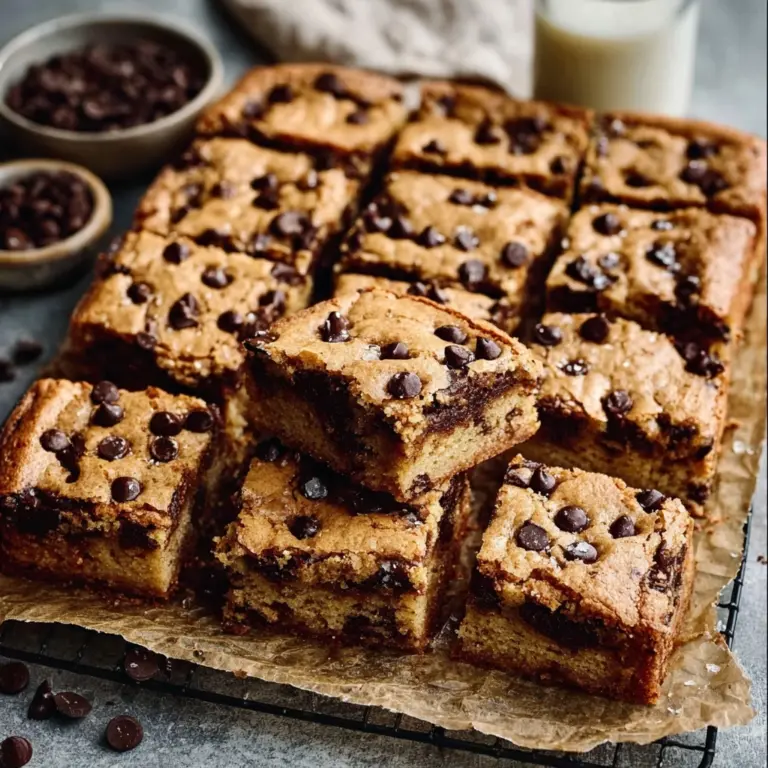 Chewy Chocolate Chip Cookie Bars Recipe