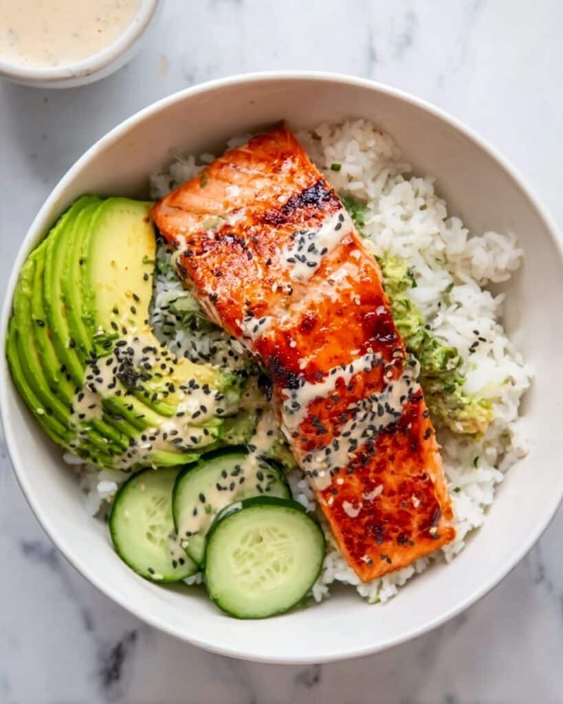 Baked Salmon Sushi Bowl Recipe
