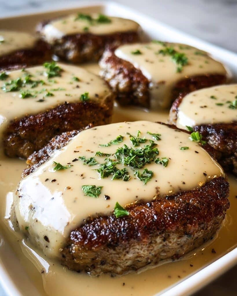 Amish Hamburger Steak Bake Recipe
