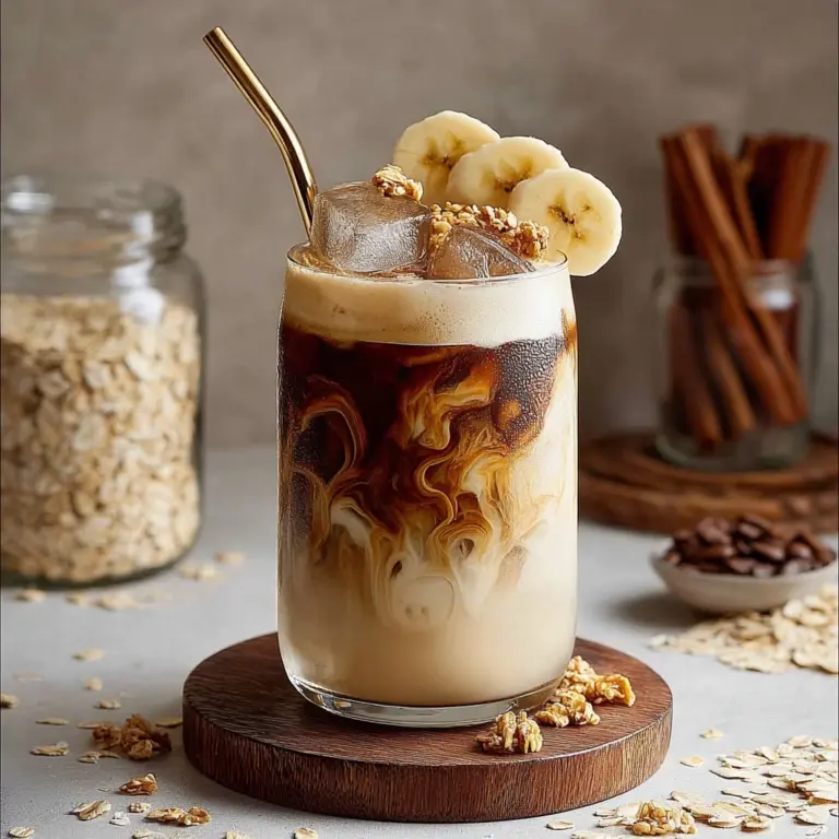 Caramelized Banana Iced Latte Recipe