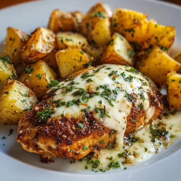 Garlic Parmesan Chicken and Potatoes Recipe