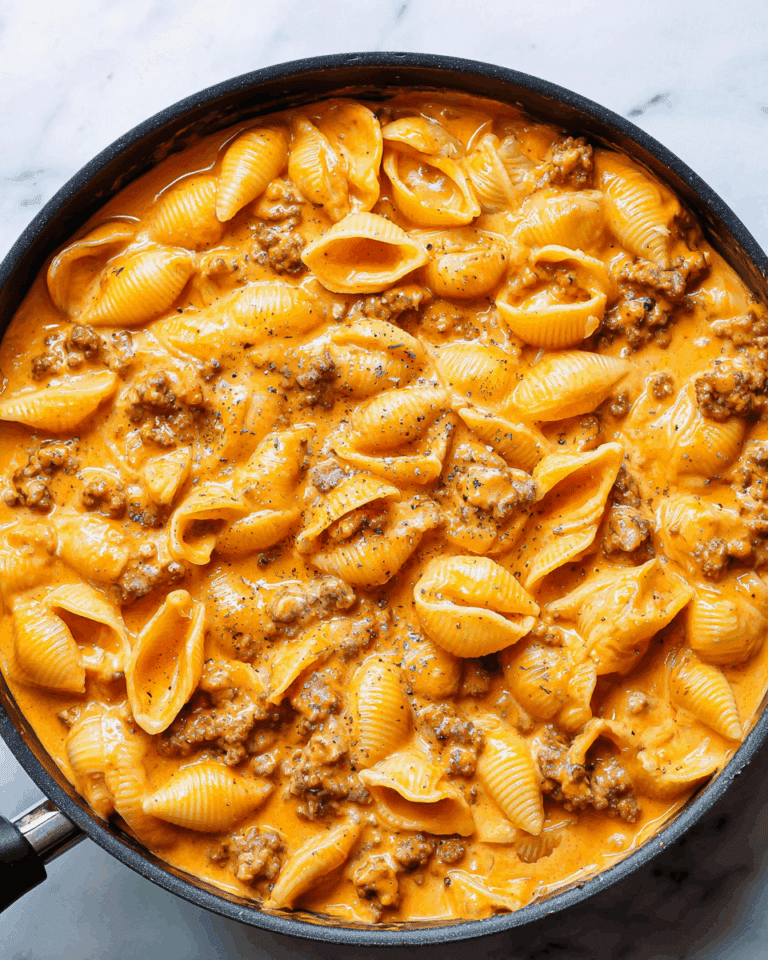 Creamy Beef and Shells Recipe