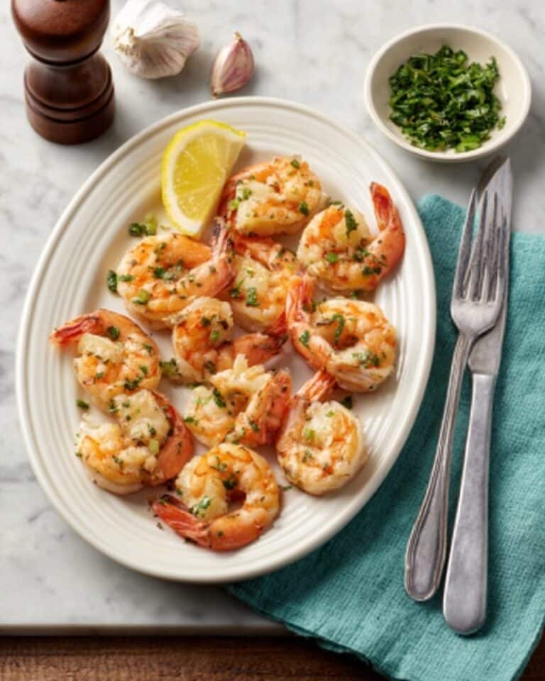 Garlic Parmesan Roasted Shrimp Recipe