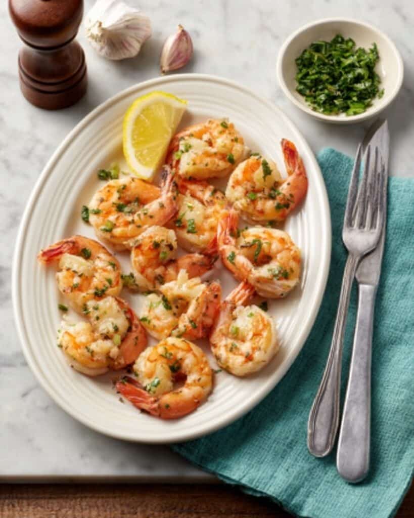 Garlic Parmesan Roasted Shrimp Recipe