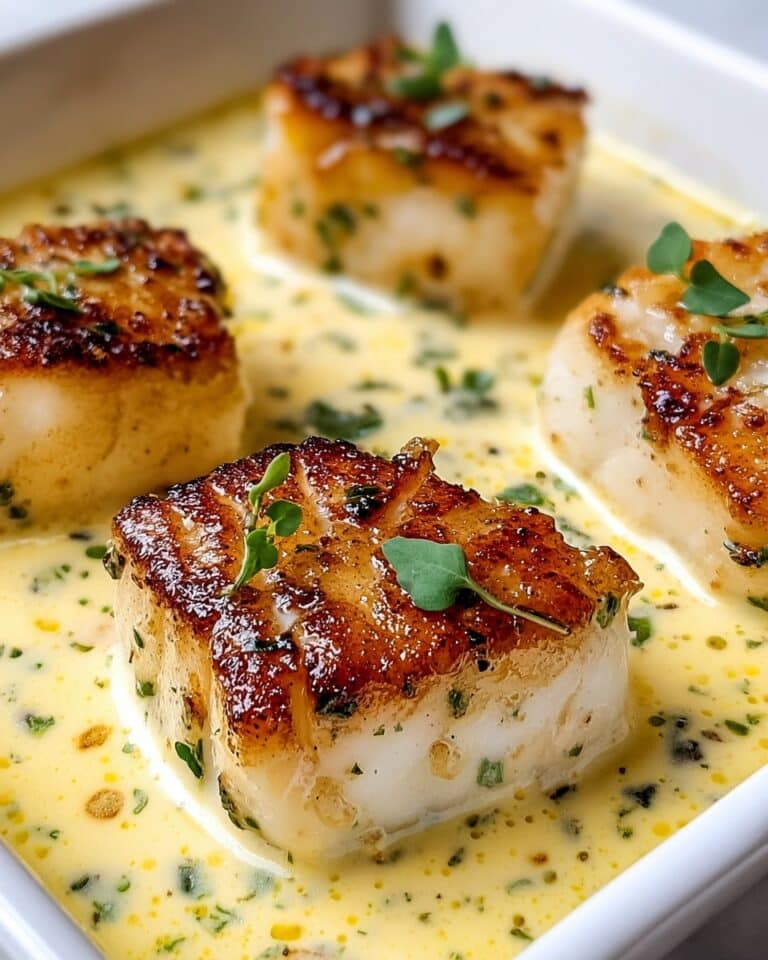 Baked Cod in Coconut Lemon Cream Sauce Recipe