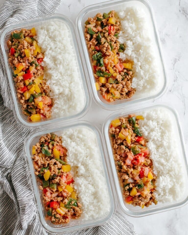 High Protein Ground Turkey and Chickpea Meal Prep Recipe