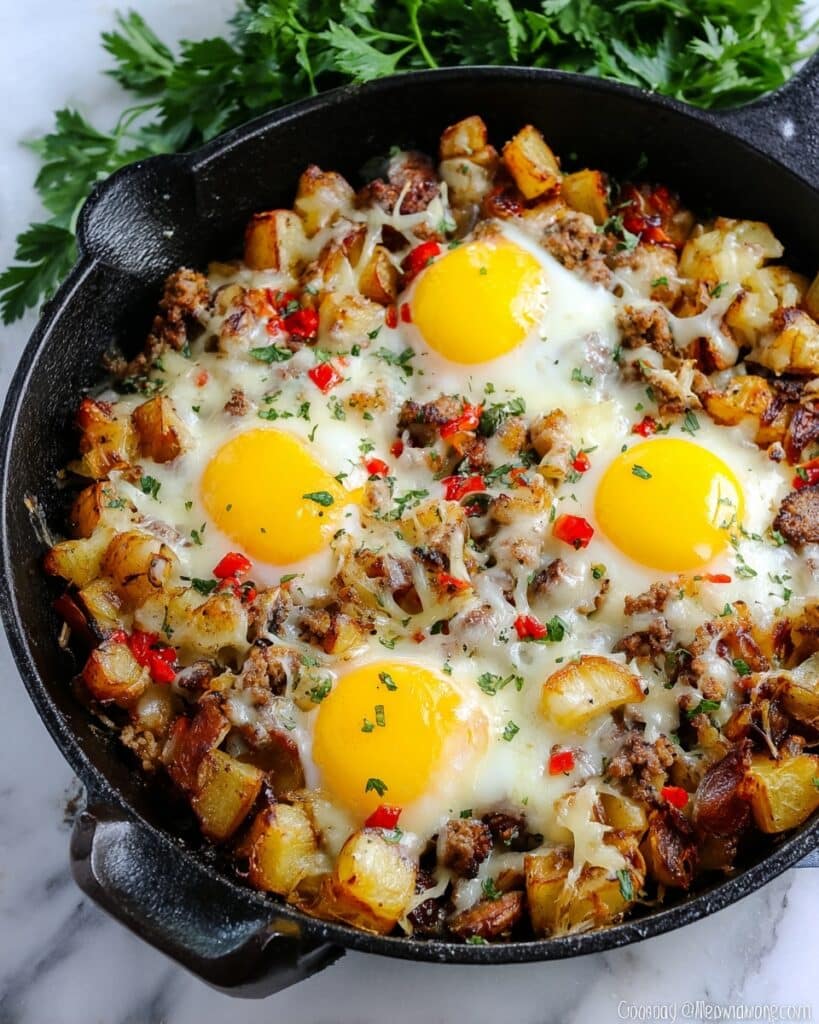 Simple Loaded Breakfast Skillet Recipe