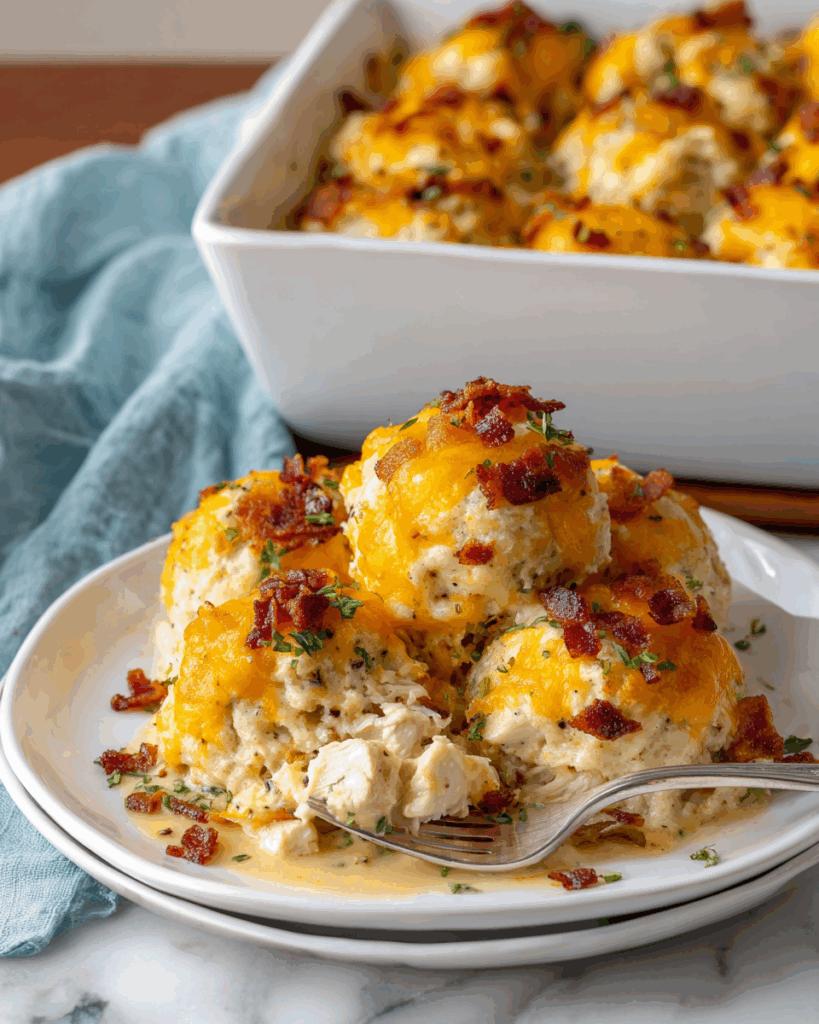 Chicken Bubble Biscuit Bake Casserole Recipe