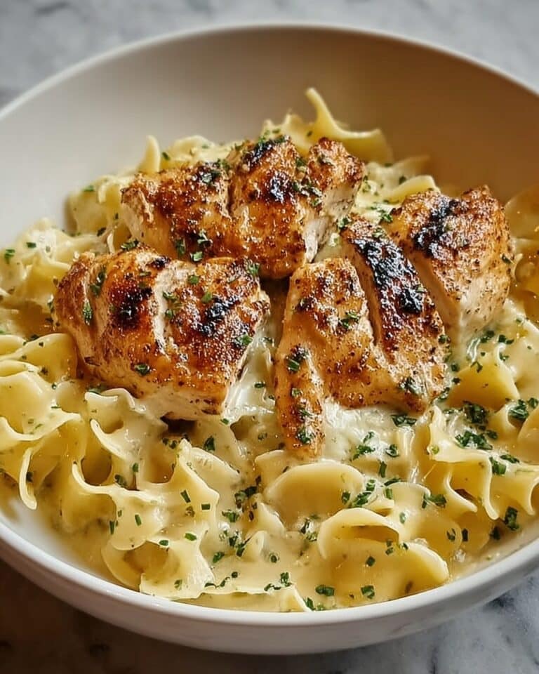 Creamy Buttered Noodles with Juicy Chicken Recipe
