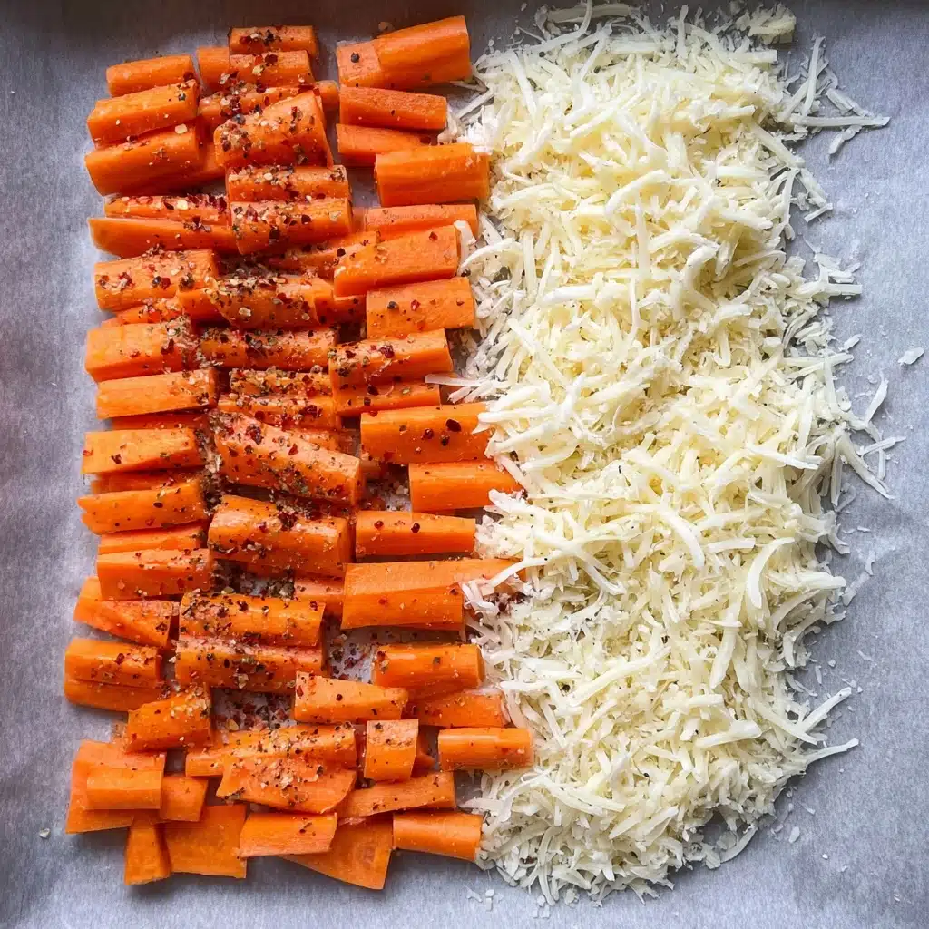 Crispy Parmesan Roasted Carrots Recipe - Recipe Image