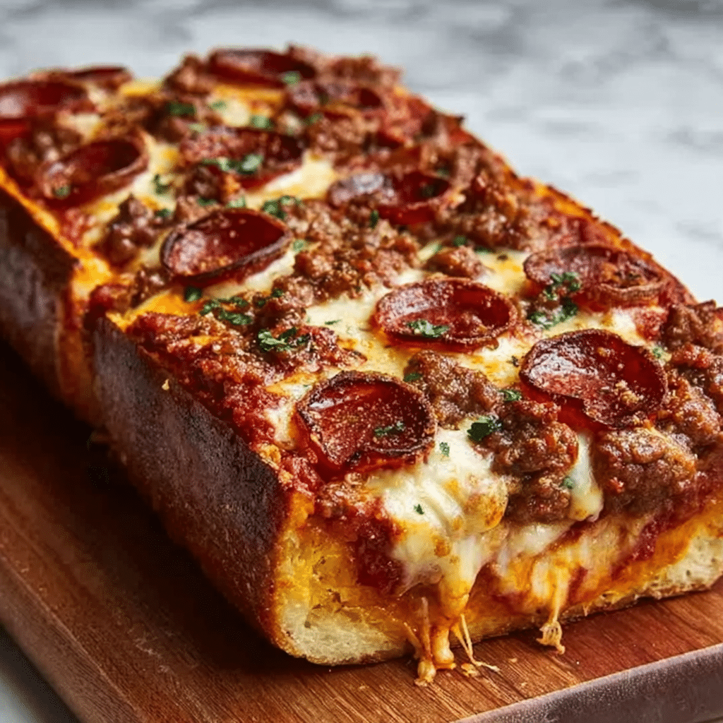 Cheesy Garbage Bread Recipe - Recipe Image