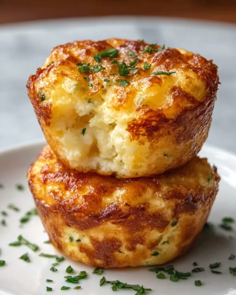 The image shows a close-up of a baked dish with two layers of golden, flaky pastry on top and bottom. Inside, there is a creamy white filling mixed with small bits of orange and chicken pieces visible. The top layer is melted golden cheese sprinkled with small green herbs. The dish is placed on a white plate sitting on a white marbled surface with a few green herb pieces scattered around the plate. Photo taken with an iphone --ar 4:5 --v 7
