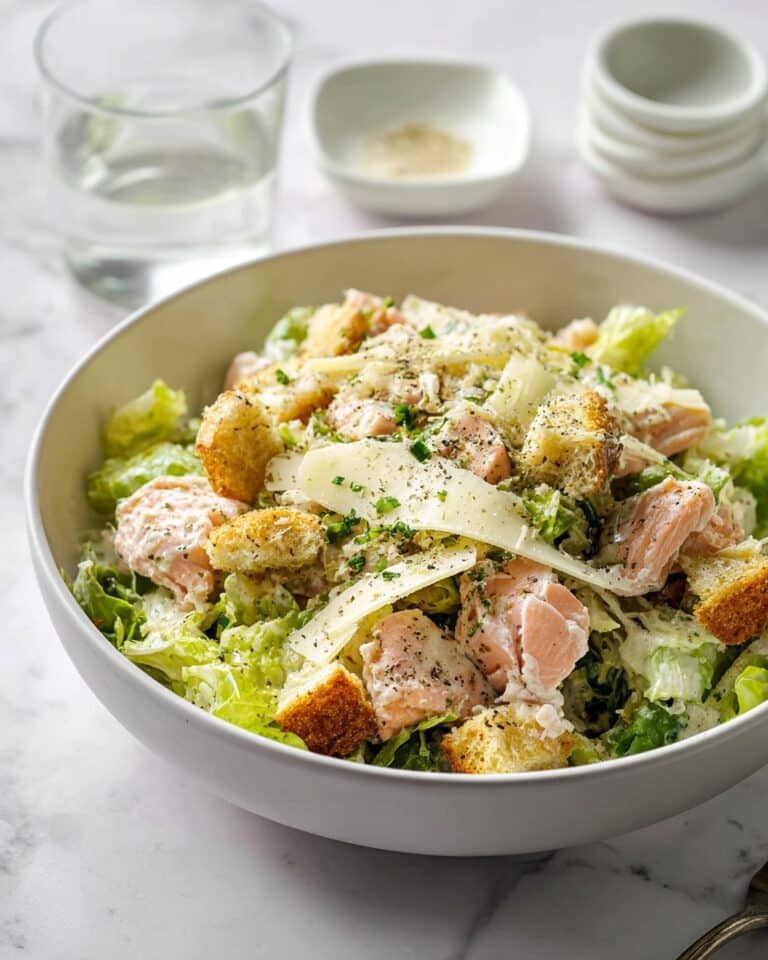 Salmon Caesar Salad Recipe