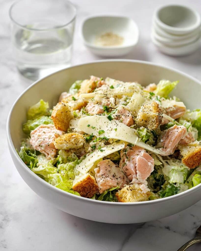 Salmon Caesar Salad Recipe